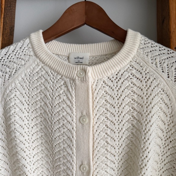 Aritzia Wilfred Spring Cardigan in Light Birch, XS - Picture 6 of 8